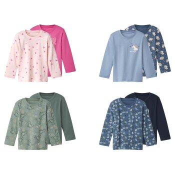LUPILU® Kinder-Langarmshirts, 2 Stück - B-Ware