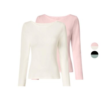 esmara® Damen Langarmshirts, 2 Stück - B-Ware