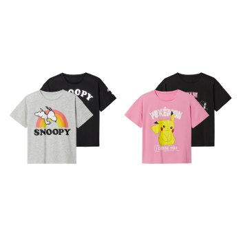 Kinder T-Shirts, 2 Stück, mit Print - B-Ware