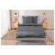 LIVARNO home Bettwäsche aus Baumwollsatin, 220 x 200 cm, grau - B-Ware neuwertig
