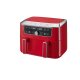 SILVERCREST® Doppelzonen-Heißluftfritteuse »Retro 1973 - SHFDDR 2600 C2« (rot 1973) - B-Ware neuwertig