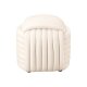 LIVARNO® Sitzpouf, mit Samtbezug, weiß - B-Ware neuwertig