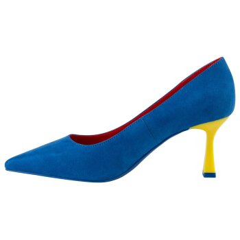 Lidl Damen-High Heels, 41, blau/rot - B-Ware sehr gut