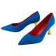 Lidl Damen-High Heels, 41, blau/rot - B-Ware sehr gut