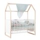 roba Babybett, Hausbett Noah 70 x 140 cm, weiß - B-Ware neuwertig