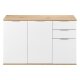 LIVARNO Sideboard, Perlweiß/Artisan-Eiche-Nachbildung - B-Ware sehr gut
