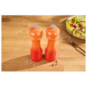 SILVERCREST® Salz- und Pfeffermühlen-Set (Orange) - B-Ware neuwertig