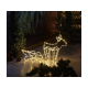 LIVARNO home 3D-Lichterschlauchfiguren, Rentier mit Schlitten - B-Ware neuwertig