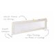 roba Bettschutzgitter, klappbar, 150 cm, beige - B-Ware