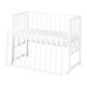 roba Stuben- & Beistellbett 3in1 mit Barriere + Matratze, Holz weiß - B-Ware
