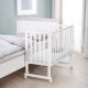 roba Stuben- & Beistellbett 3in1 mit Barriere + Matratze, Holz weiß - B-Ware