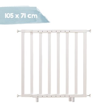 roba Türschutzgitter zum Klemmen, Breite 62 - 106 cm, weiß - B-Ware