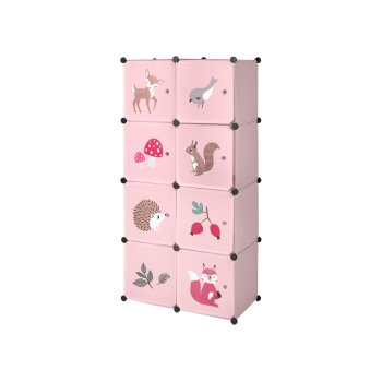 LUPILU® Kinder-Steckregal, 74 x 36 x 144 cm (Reh) - B-Ware sehr gut