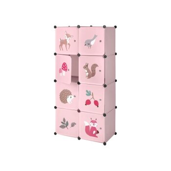 LUPILU® Kinder-Steckregal, 74 x 36 x 144 cm (Reh) - B-Ware sehr gut