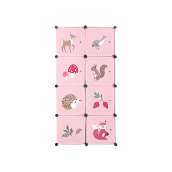 LUPILU® Kinder-Steckregal, 74 x 36 x 144 cm (Reh) - B-Ware sehr gut