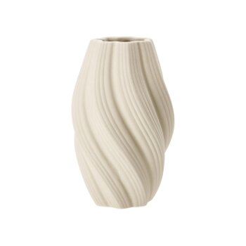 LIVARNO Vase groß, Spirale weiß - B-Ware Transportschaden Kosmetisch