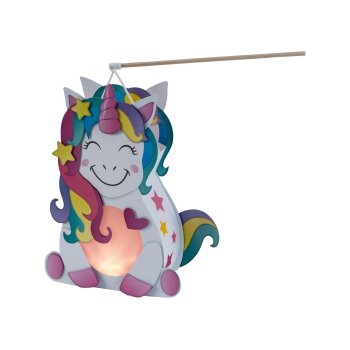CRELANDO® Laternen-Bastelset / LED-Lichter (Einhorn)...