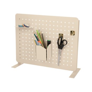 CRELANDO® Peg Board (Stecktafel mit 6 Komponenten, Elfenbein) - B-Ware sehr gut