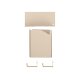 CRELANDO® Peg Board (Stecktafel mit 6 Komponenten, Elfenbein) - B-Ware sehr gut