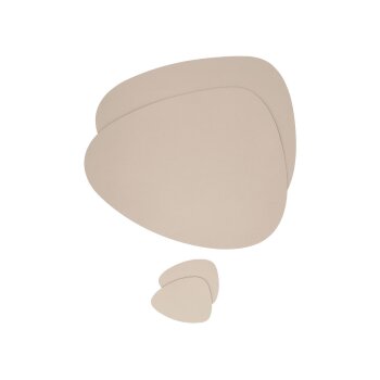 LIVARNO® Platzsets, 4 Stück, Oval , beige - B-Ware neuwertig