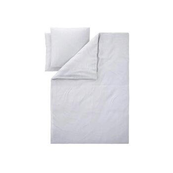 LIVARNO® Bettwäsche, aus Baumwoll-Leinen, King Size, 200 x 220 cm, weiß - B-Ware neuwertig