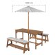 roba Kindersitzgruppe Little Stars, mit Sitzauflage und Schirm, teak - B-Ware gut