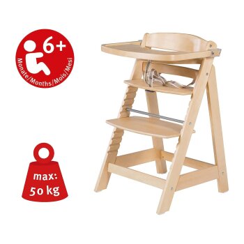 roba Treppenhochstuhl Sit Up FUN, natur - B-Ware gut