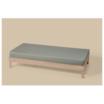 LIVARNO® Jersey-Spannbettlaken, 90-100 x 200 cm (Blumen) - B-Ware neuwertig
