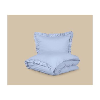 LIVARNO® Mikrofaser-Satin-Bettwäsche, 140 x 200 cm, 70 x 90 cm, Fliederviolett - B-Ware neuwertig