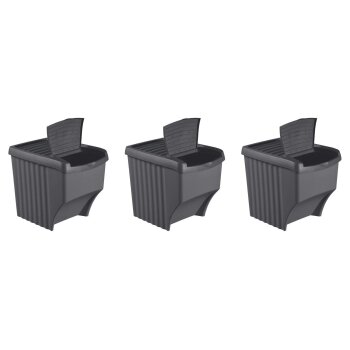W5 Abfalleimer-Set, 3 Stück - B-Ware