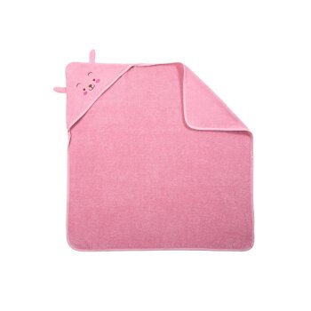 LUPILU® Baby Kapuzentuch, 85 x 85 cm (Rosa) - B-Ware neuwertig