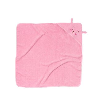 LUPILU® Baby Kapuzentuch, 85 x 85 cm (Rosa) - B-Ware neuwertig