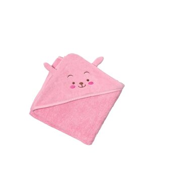 LUPILU® Baby Kapuzentuch, 85 x 85 cm (Rosa) - B-Ware neuwertig