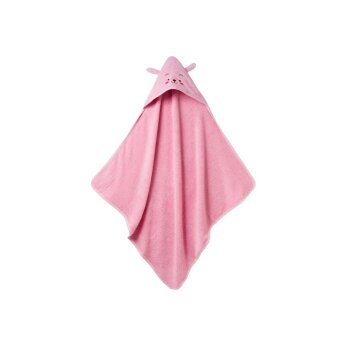 LUPILU® Baby Kapuzentuch, 85 x 85 cm (Rosa) - B-Ware neuwertig