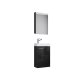 VCM Gäste-Waschplatz Slito (mit Spiegelschrank, Schwarz) - B-Ware Transportschaden M