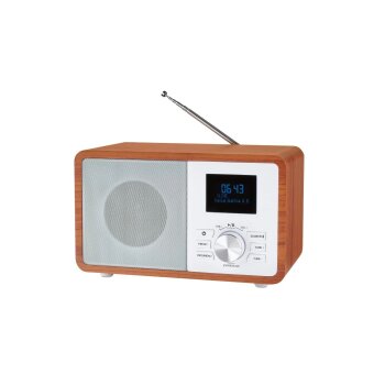 TRONIC® DAB+-Bluetooth®-Radio TRB 5W A1, weiß/braun - B-Ware neuwertig