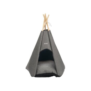zoofari® Tipi für Haustiere, grau - B-Ware gut