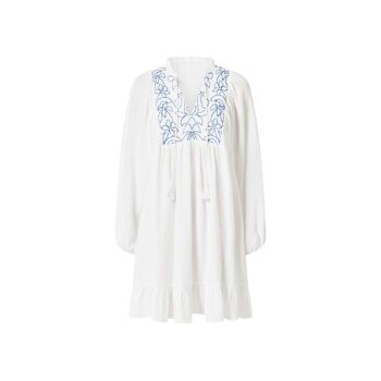 ESMARA® Damen Musselin-Tunikakleid (weiß, L(44/46)) - B-Ware neuwertig