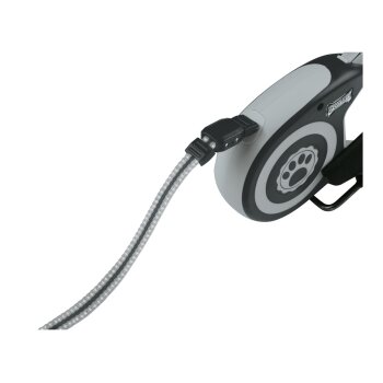 zoofari® Rollleine, Ausziehleine mit Rückzugsmechanismus, schwarz - B-Ware neuwertig