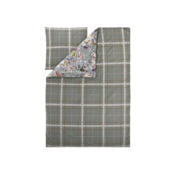 LIVARNO® Mikrofaser-Satin-Bettwäsche, 155 x 220 cm (Blumen) - B-Ware neuwertig