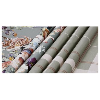 LIVARNO® Mikrofaser-Satin-Bettwäsche, 155 x 220 cm (Blumen) - B-Ware neuwertig