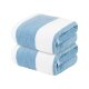 LIVARNO home Frottier-Handtücher, 50 x 100 cm, 2 Stück (blau/weiß) - B-Ware neuwertig