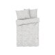 LIVARNO home Mikrofaser-Satin-Bettwäsche, 220 x 240 cm, hellgrau - B-Ware sehr gut