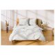 LIVARNO home Mikrofaser-Satin-Bettwäsche, 220 x 240 cm, hellgrau - B-Ware sehr gut