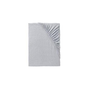 Dobnig Biber Spannbettlaken (grau, 140-160x200 cm) -...