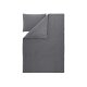 LIVARNO® Musselin-Bettwäsche, 140 x 200 cm, 70 x 90 cm, dunkelgrau - B-Ware neuwertig