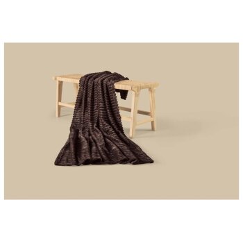 LIVARNO® Kuscheldecke, 130 x 170 cm (Braun) - B-Ware neuwertig