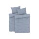 LIVARNO home Mikrofaser Satin Bettwäsche, 4 tlg. Set, 140 x 200 cm, blau - B-Ware neuwertig