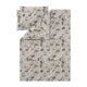 LIVARNO® Mikrofaser-Satin-Bettwäsche, 220 x 240 cm, 70 x 90 cm, Blumen/Beige - B-Ware sehr gut