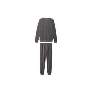 esmara Men Herren Frottee-Pyjama (Dunkelgrau, XL (56/58))...